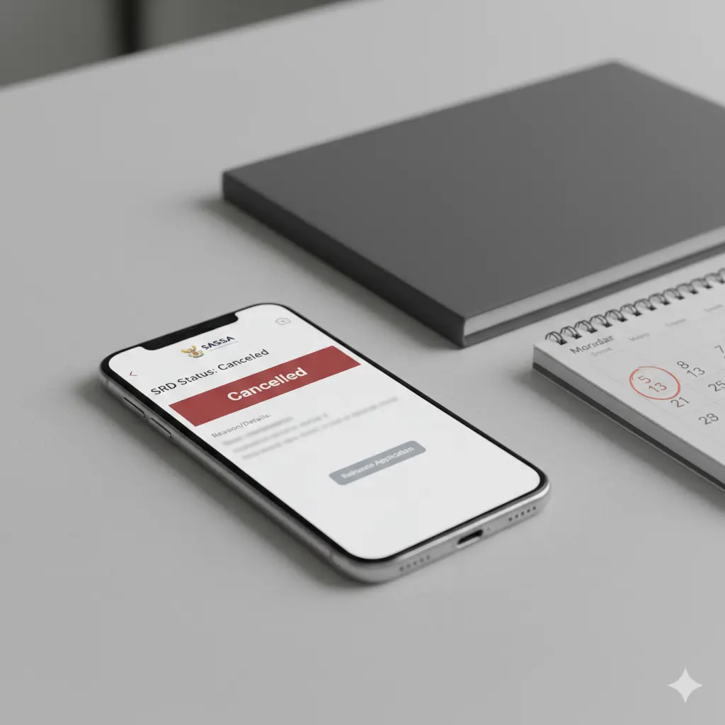 Appealing cancelled SASSA SRD grant with updated documents