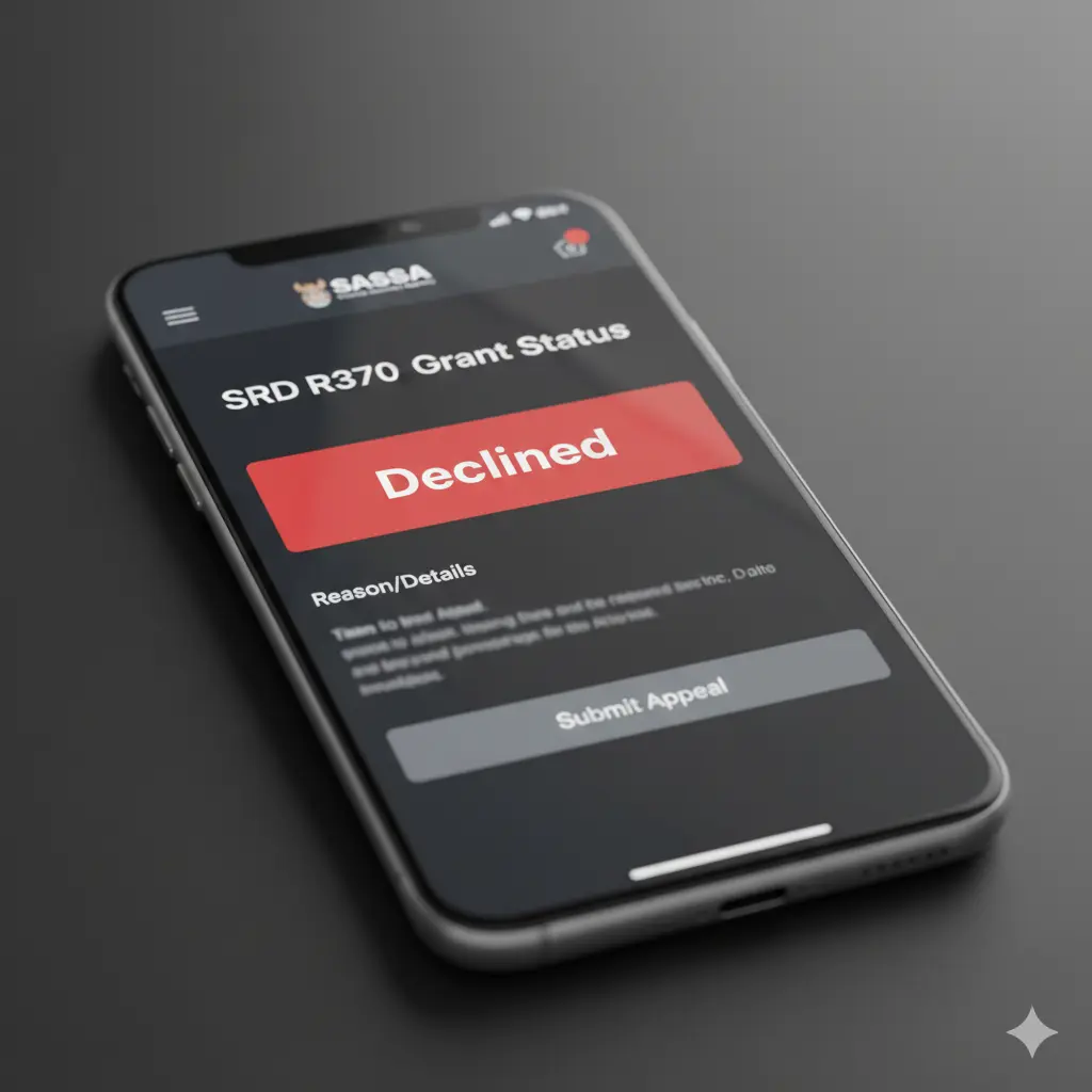 Submitting SASSA SRD Declined