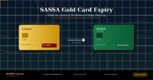 SASSA Gold Card expiry - switch to Postbank Black Card free